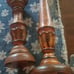 Wooden candle stick bundles lot of 2 Farmhouse Cottage core