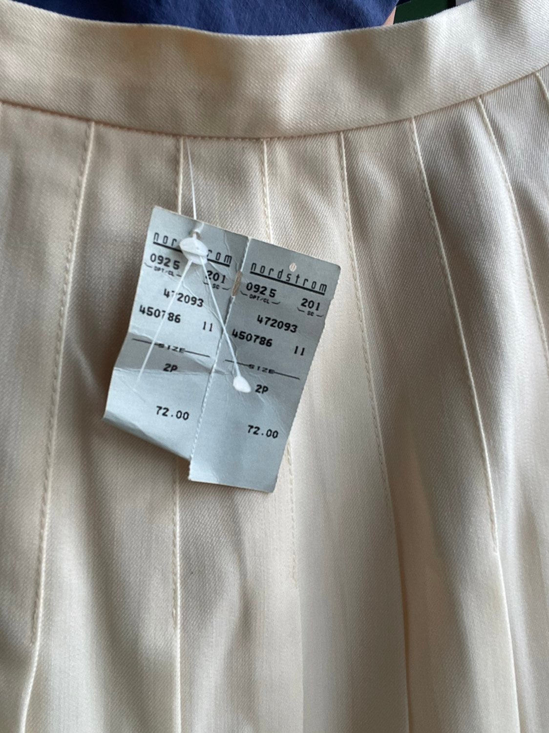 100% Pure Wool Vintage Pleated Skirt