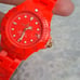 Watch Toy Watch, woman, girl, fluorescent orange, watch