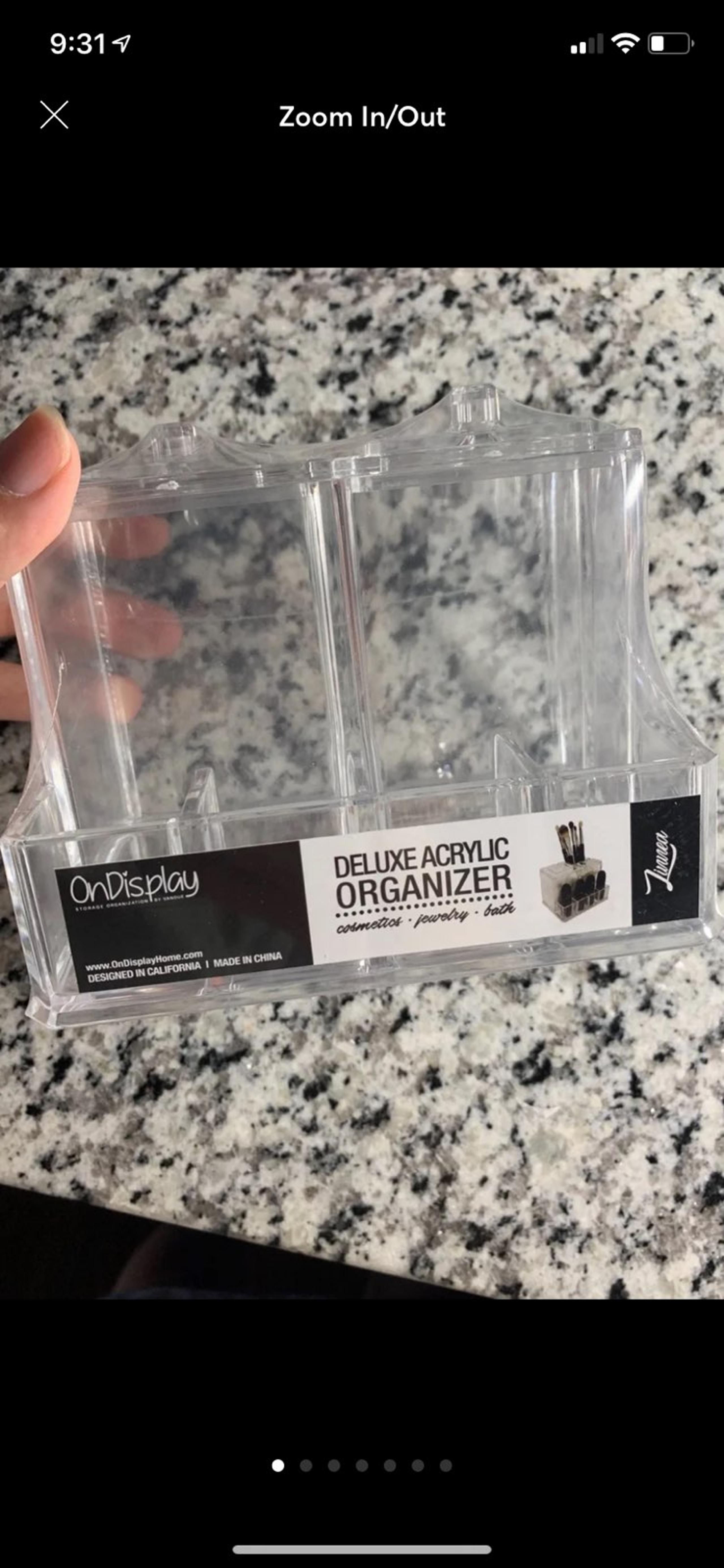 New & Sealed Deluxe Acrylic Organizer
