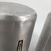 Set Of 2 Vintage Aluminum Canister Flour And Sugar Jars MCM Silver Cans Lids