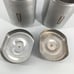 Set Of 2 Vintage Aluminum Canister Flour And Sugar Jars MCM Silver Cans Lids