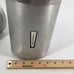 Set Of 2 Vintage Aluminum Canister Flour And Sugar Jars MCM Silver Cans Lids