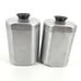 Set Of 2 Vintage Aluminum Canister Flour And Sugar Jars MCM Silver Cans Lids