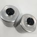 Set Of 2 Vintage Aluminum Canister Flour And Sugar Jars MCM Silver Cans Lids