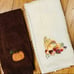Pumpkin Halloween October harvest kitchen towels set - farmhouse home decor