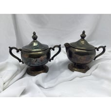 1512 Vintage Wm Roger's & Son Sugar/Creamer Silverplated