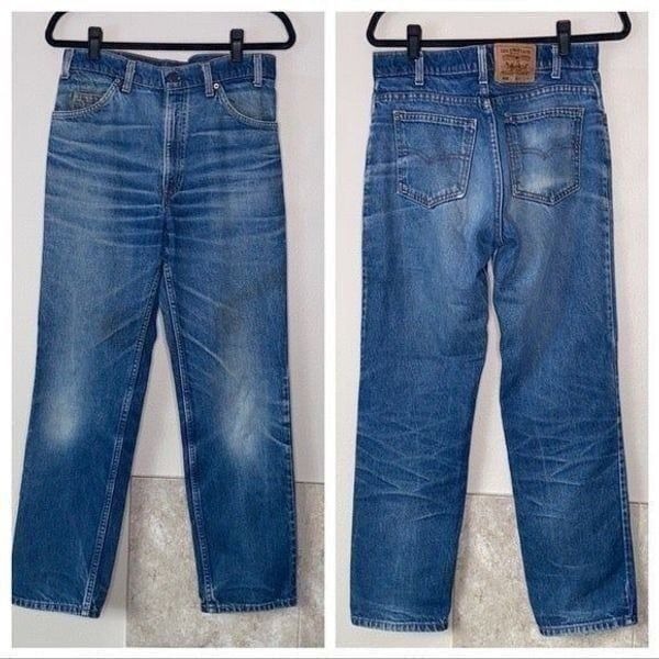 Vintage Mens Levi’s Acid Wash 509 30x32 Orange Levi's Tag High waist