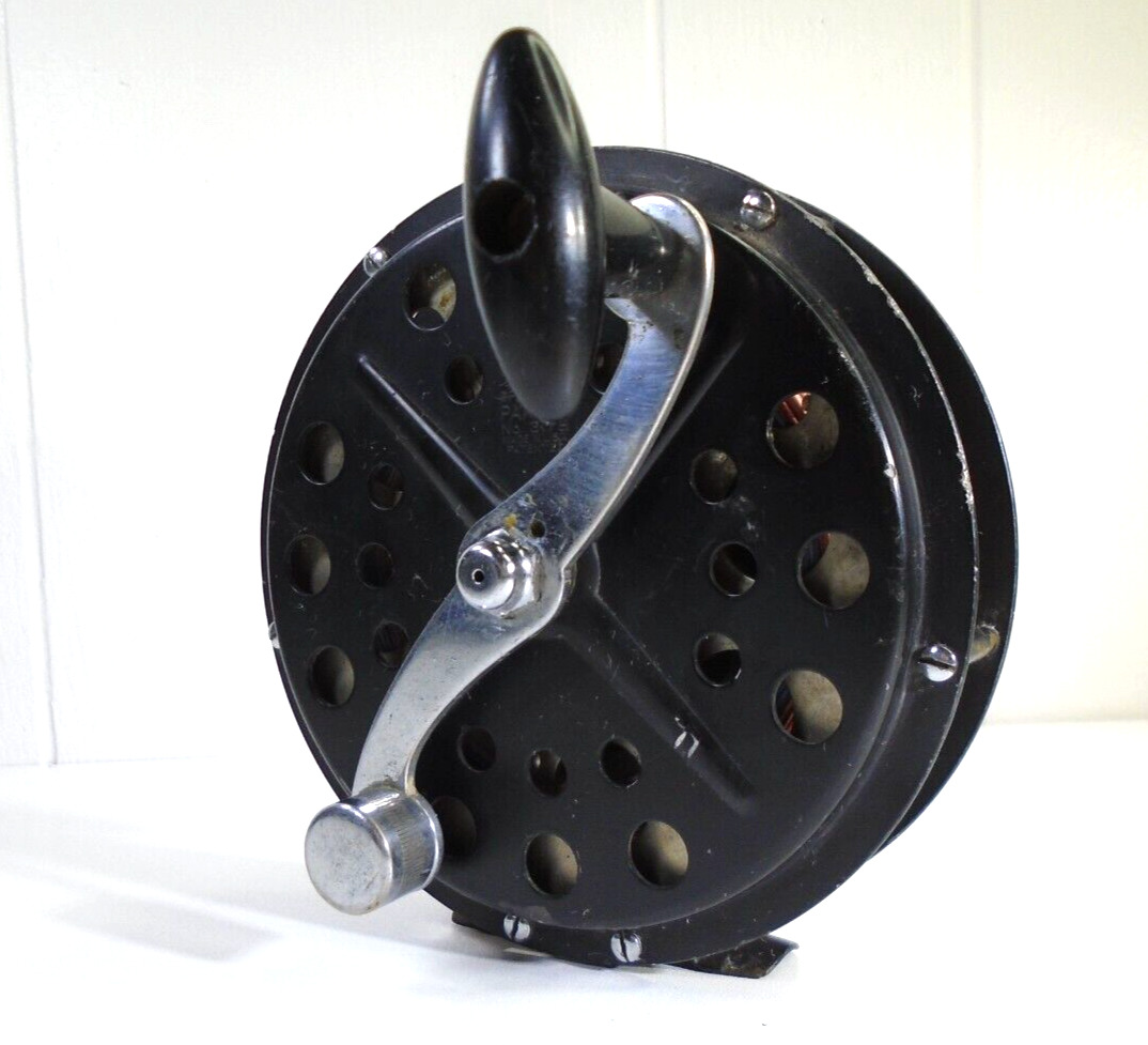 Vtg Pflueger Pakron No. 3178 Deep Sea Fishing Reel USA 5.5” Fly Wheel Style BL