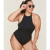 Andie Swim The Asbury Eco Nylon One Piece Swimsuit in Black L NWT