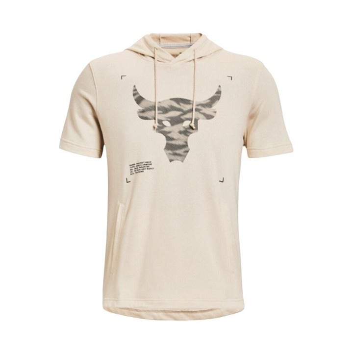 Under Armour Project Rock Short Sleeve Terry Hoodie 1370465-110