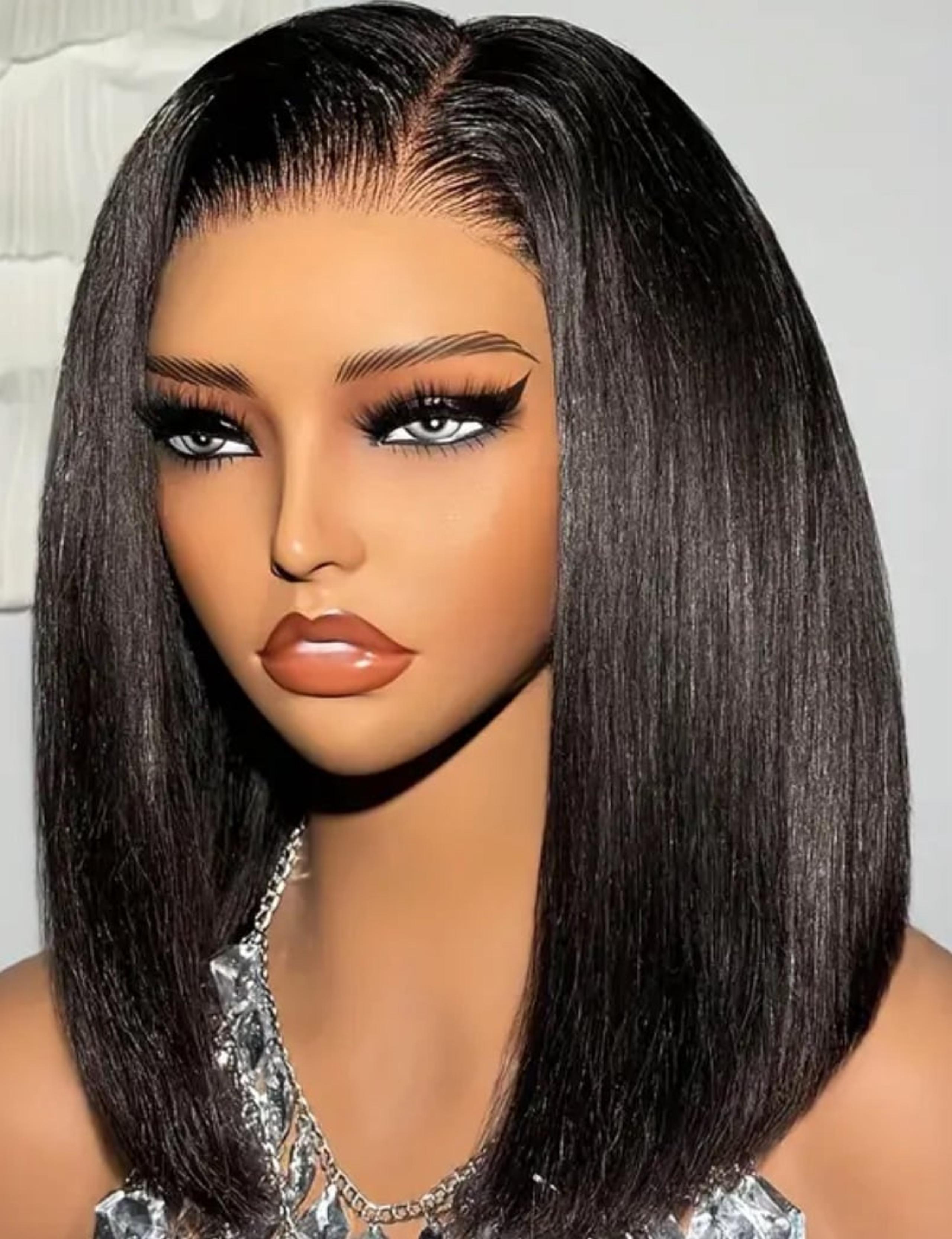 10 inch human hair bob wig