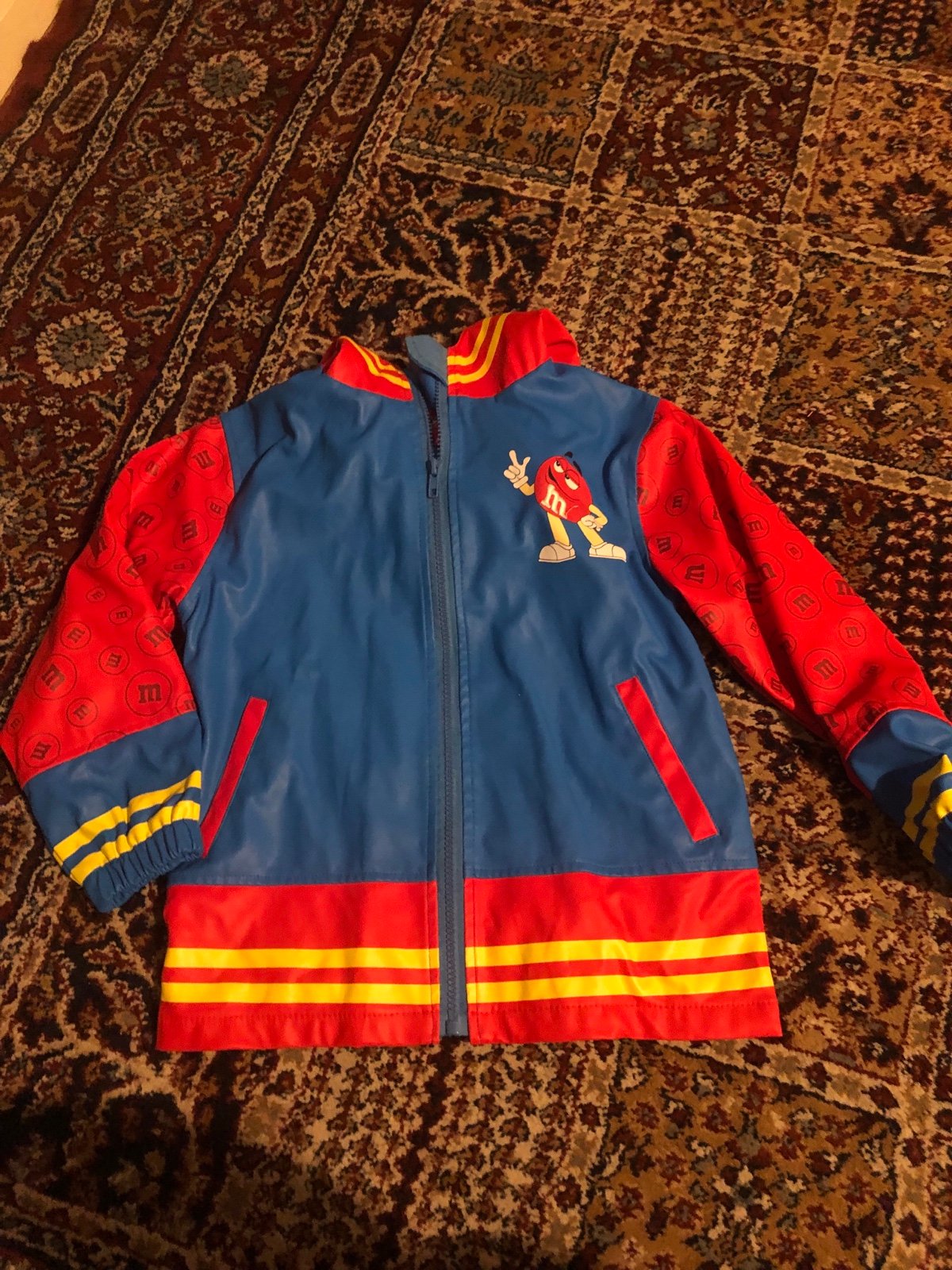 Vintage Official 1980's M&M's World Rain/sweater jacket