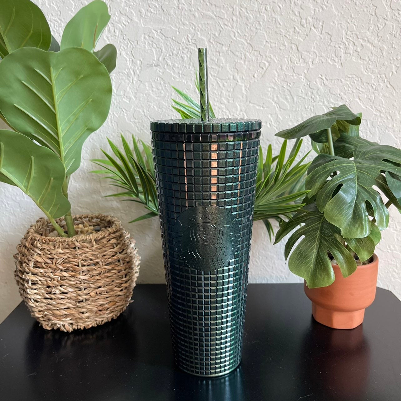 Starbucks Green Grid Tumbler