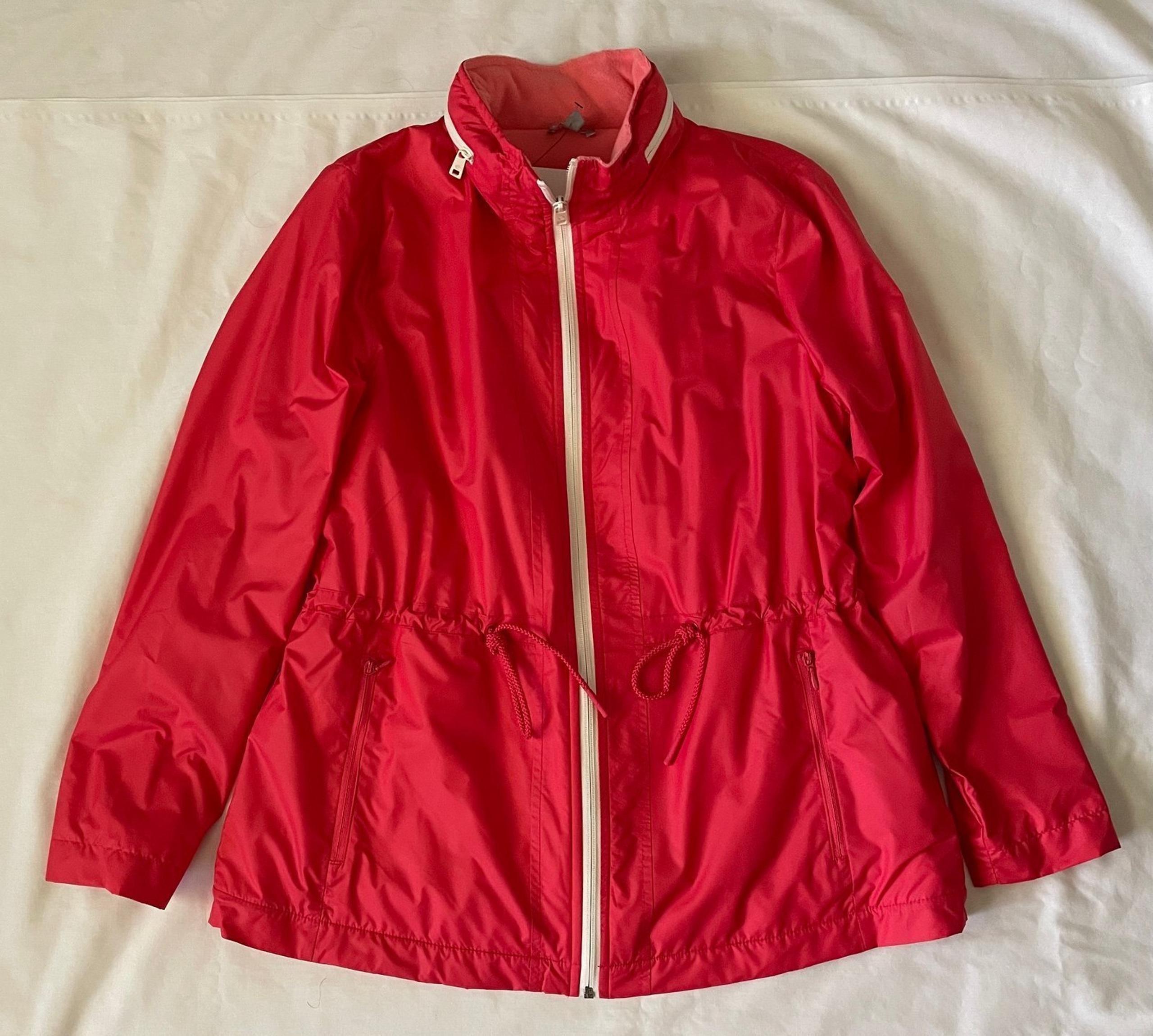 NWT T by Talbots Women's Raincoat Jacket Size PS - Coral
