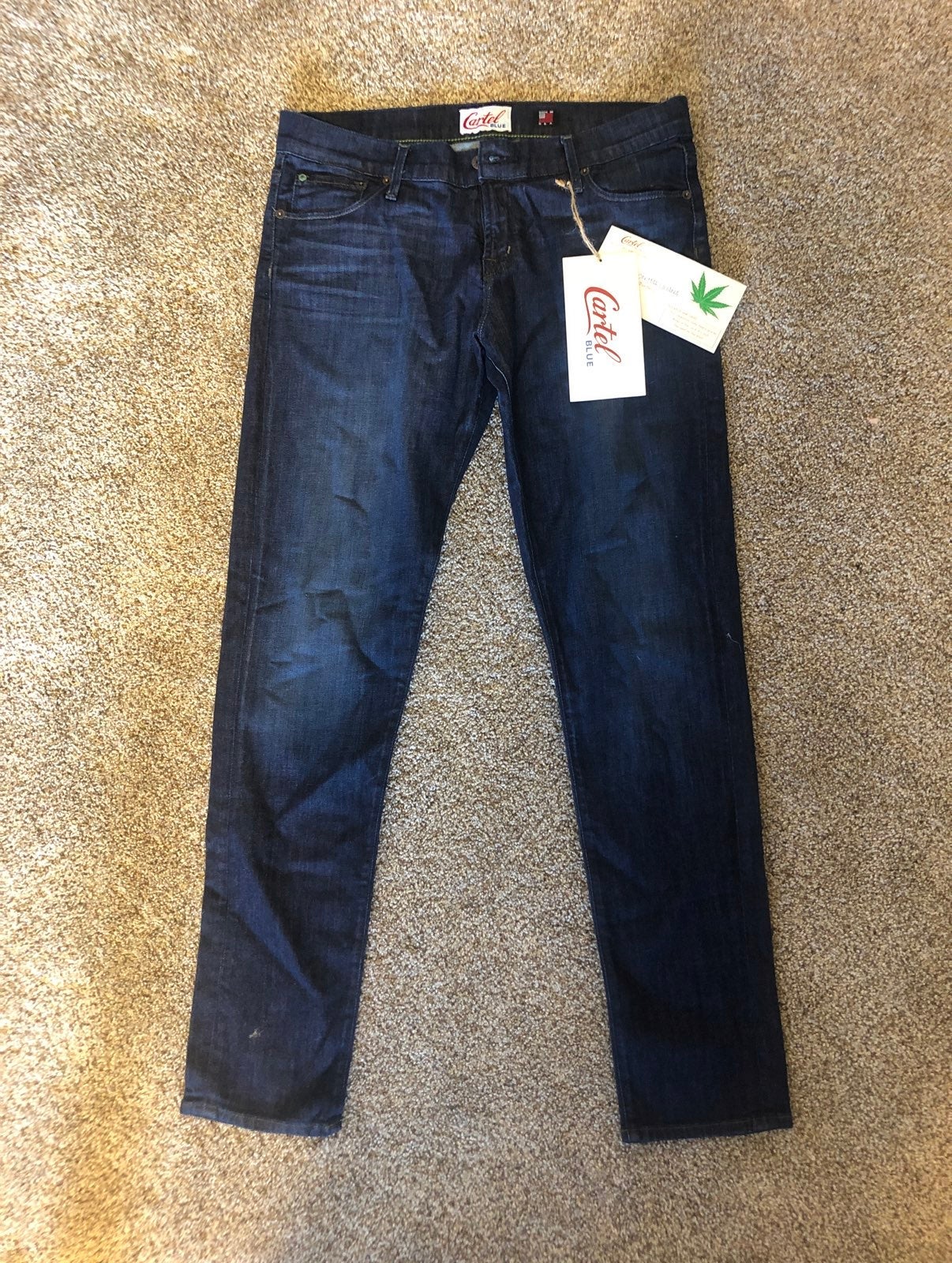 Cartel Blue Hemp Jeans Size 10