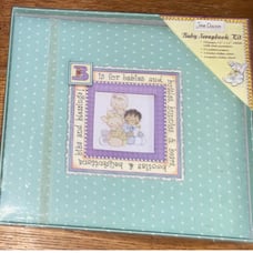 New Janie Dawson B Is For… Baby Scrapbook Kit 12x12 Album Papers Border Stickers
