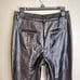 NWT 7 for all mankind Faux Leather Shiny Flare Leg Pants sz M