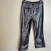 NWT 7 for all mankind Faux Leather Shiny Flare Leg Pants sz M