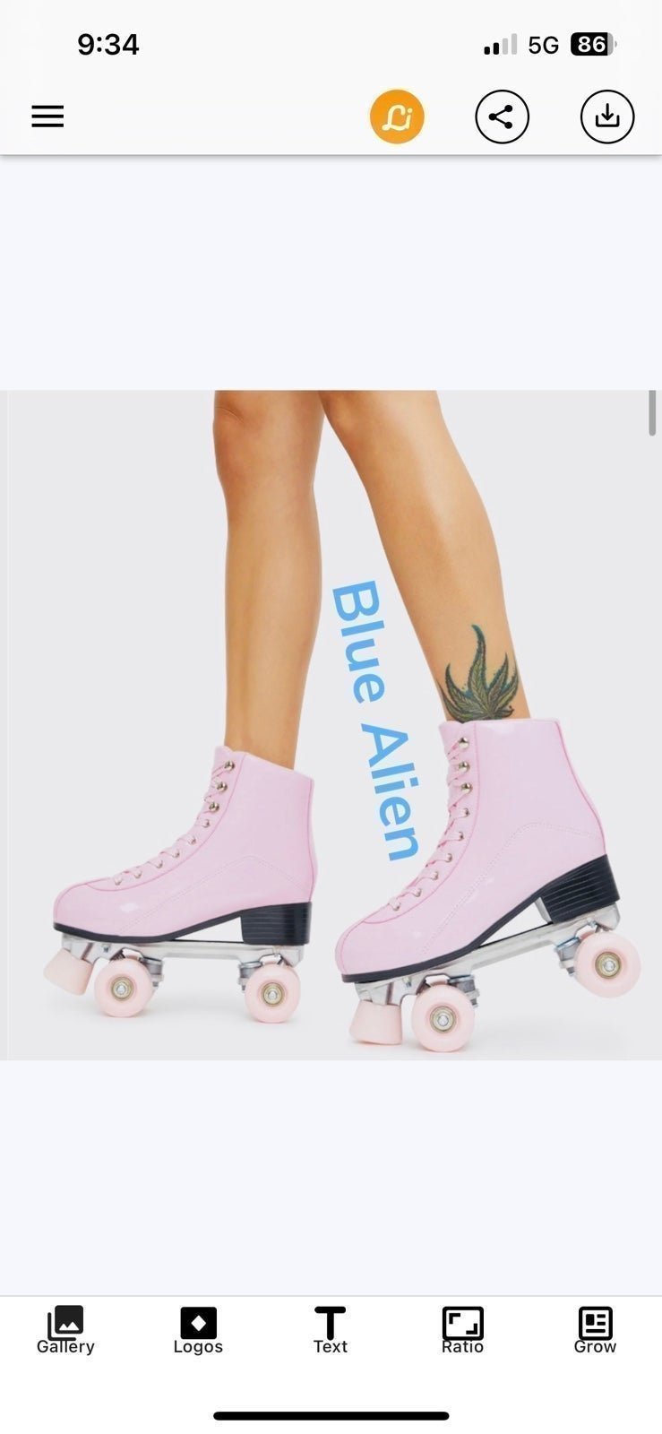 Bubble Pop Electro Roller Skates by Comic Skates