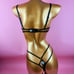Black mesh Lingerie set