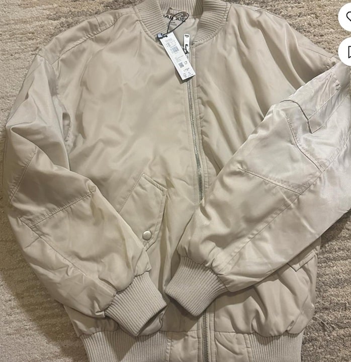 garage beige oversized balmer jacket