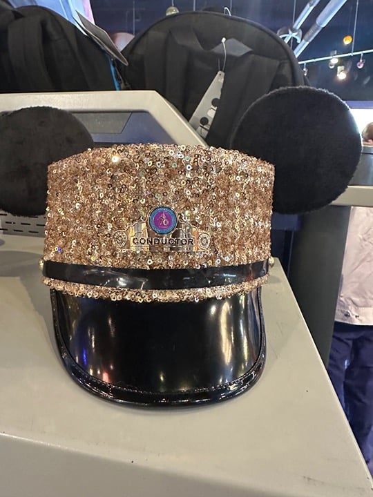 Disney Parks Disneyland 70th Anniversary Mickey Mouse Bling Conductor Hat