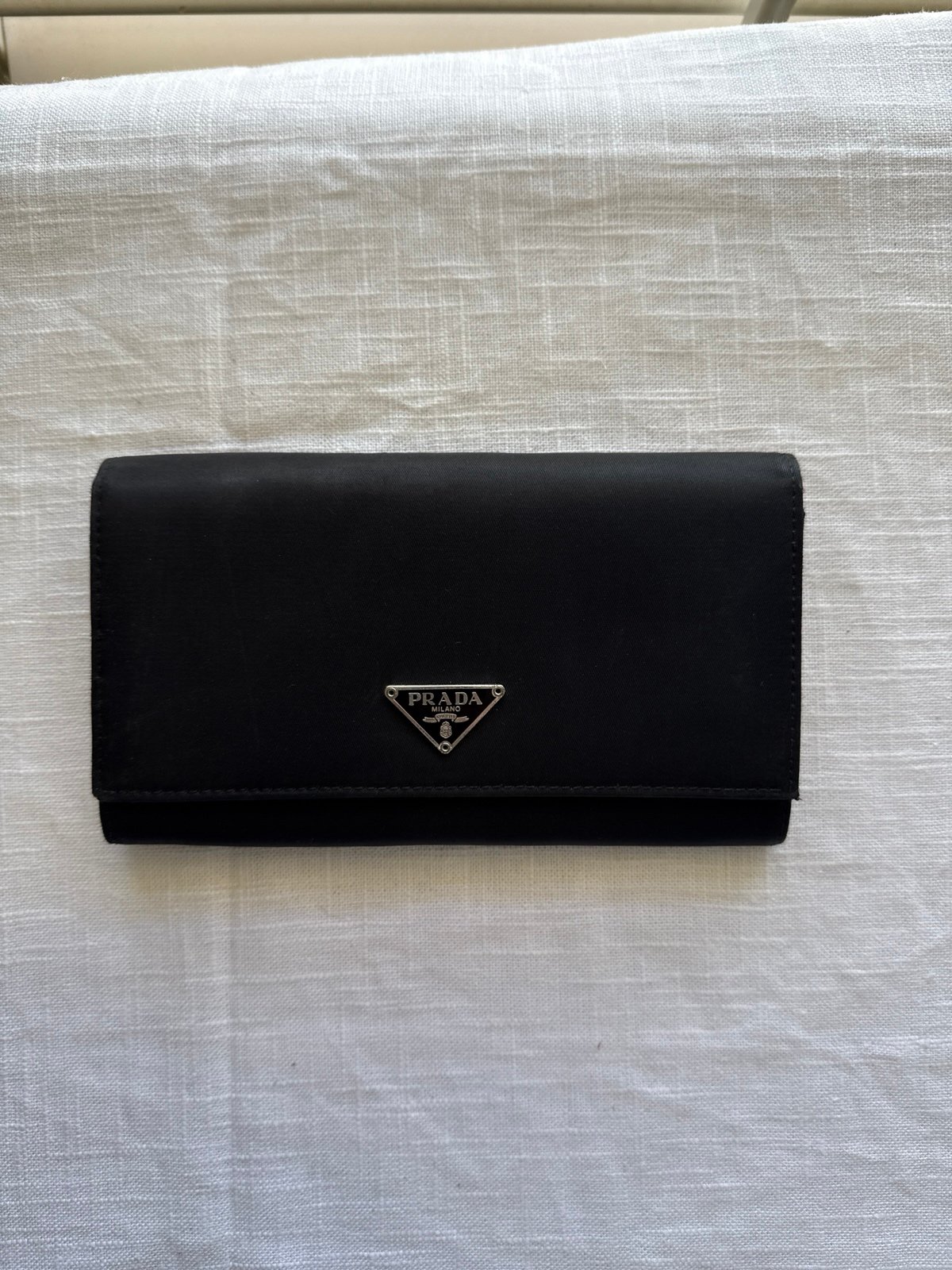 Prada Black Tessuto Nylon Wallet