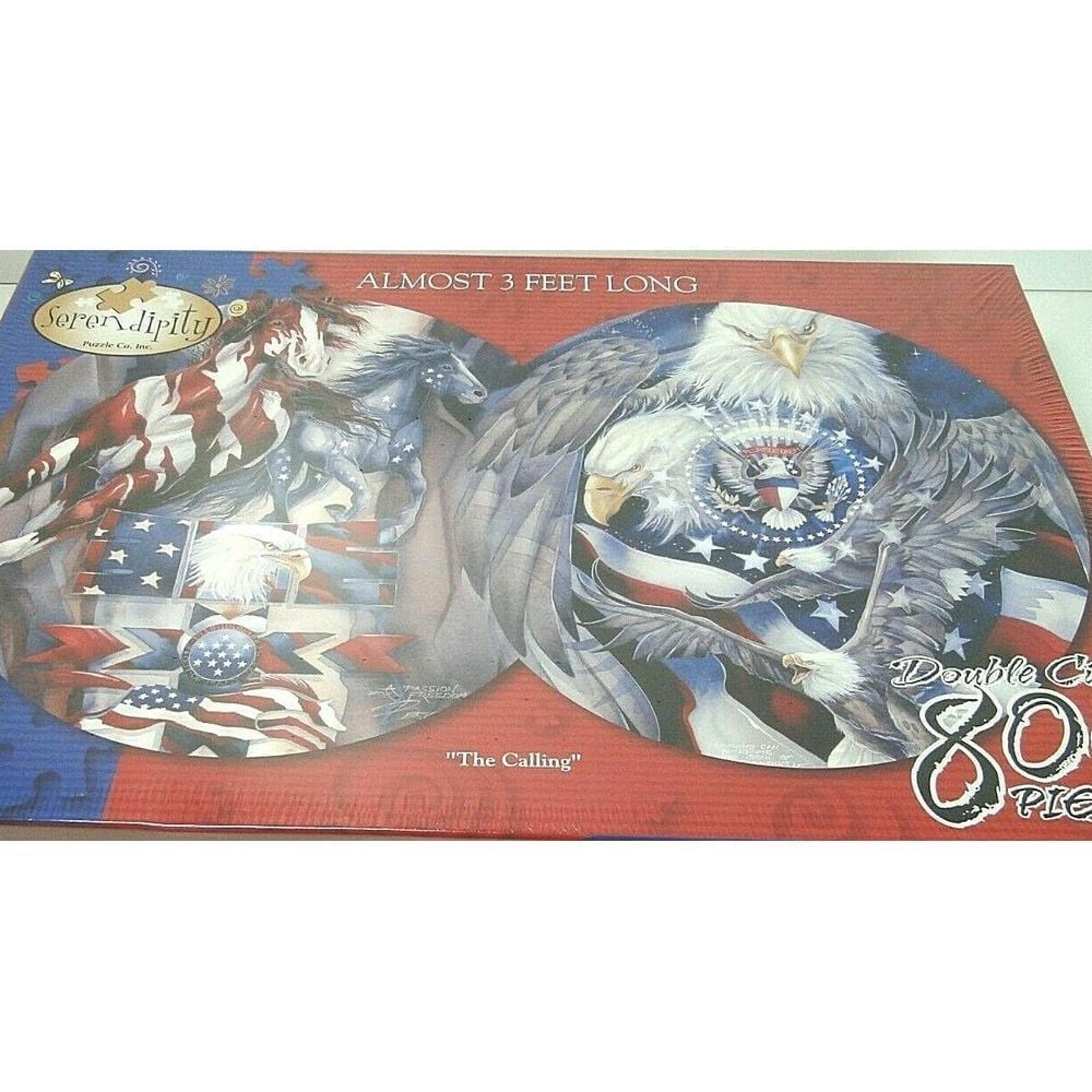 Serendipity Americana Double Circle THE CALLING Jigsaw Puzzle 800 pc 3 Ft NEW