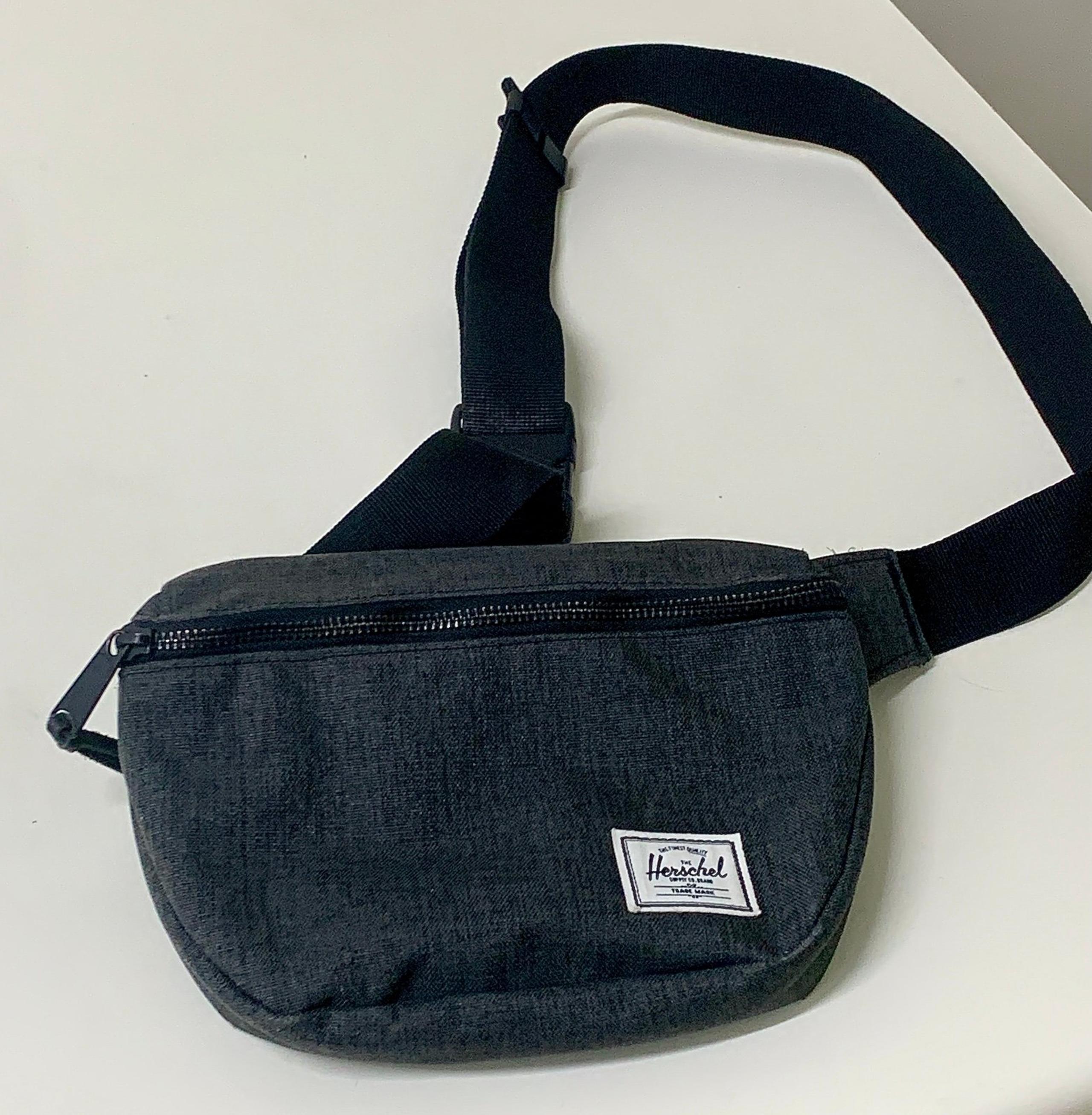 Herschel Supply Co. Dark Heather Grey Crossbody Bag Hip Waist Travel Pack