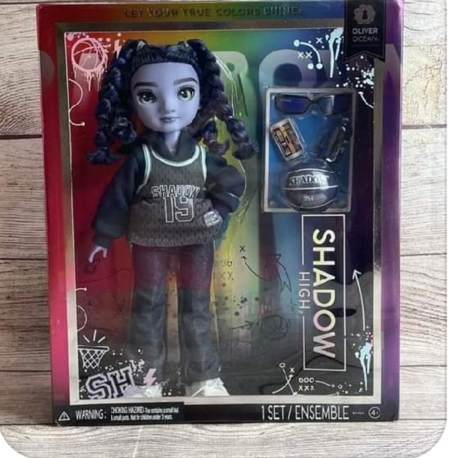 Shadow High Oliver Ocean Rainbow High Fashion Doll with Accessories