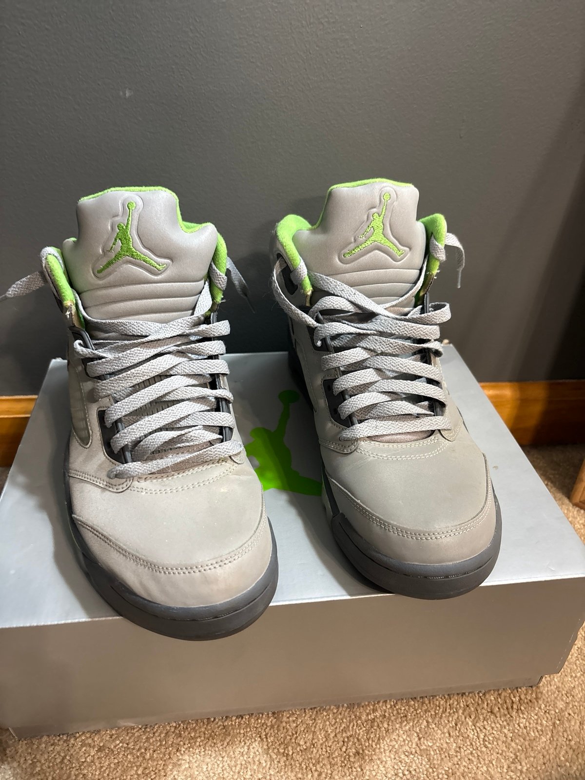 Jordan 5 green bean