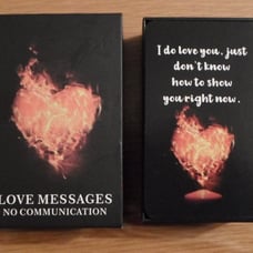 Love Messages No Communications Tarot Card Deck Fortune Board Game RARE DECK