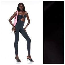 NWT. Zara Special collection x Barbie™ Mattel Black Strapless Jumpsuit. Size L.