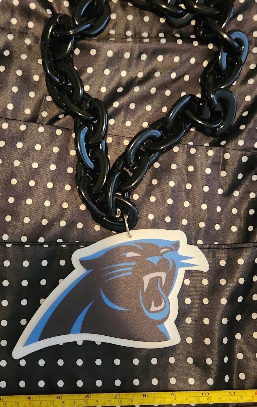 Carolina Panthers Oversized NFL Fan Chain Necklace Foam