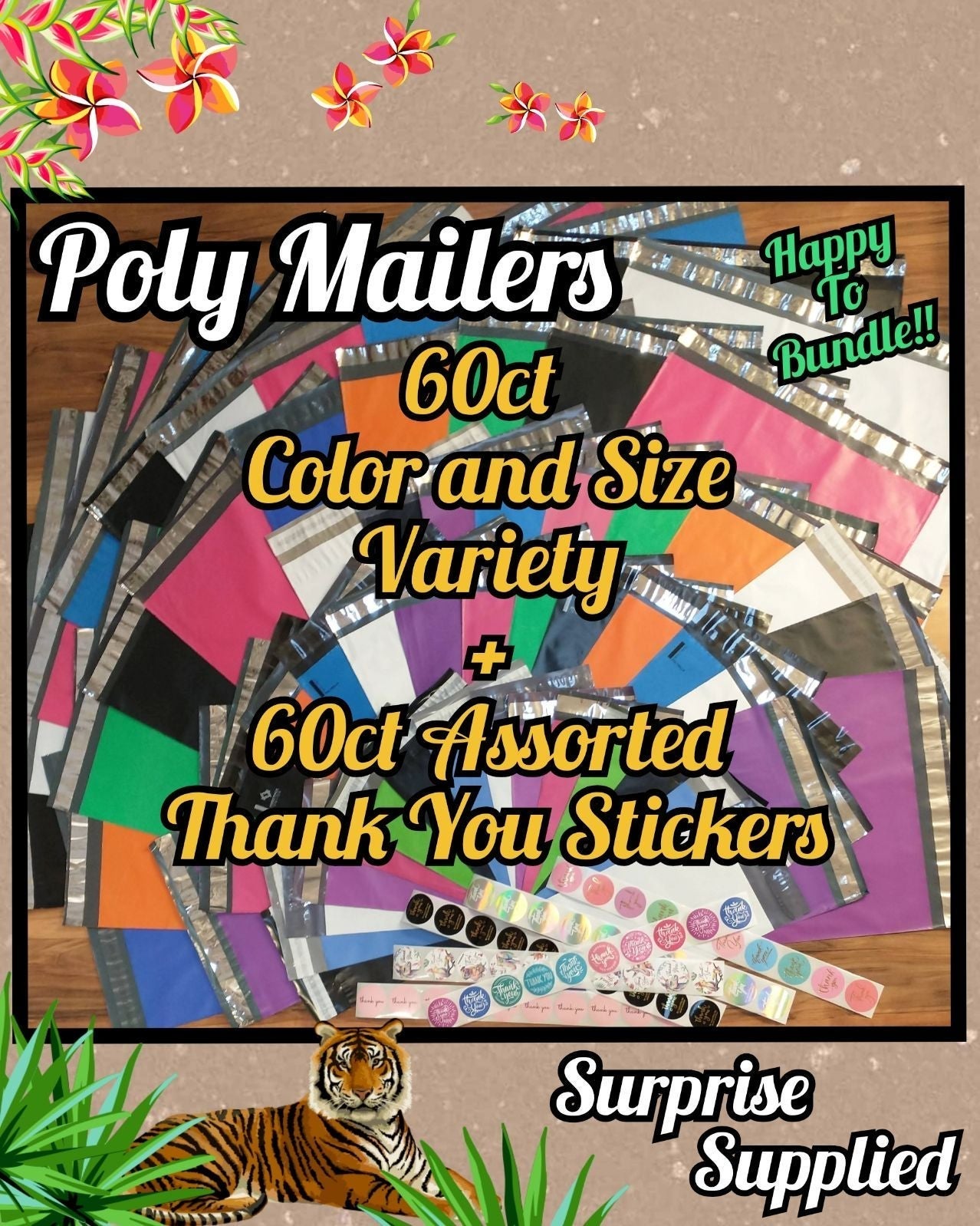 Polymailers big assortment + thank you s