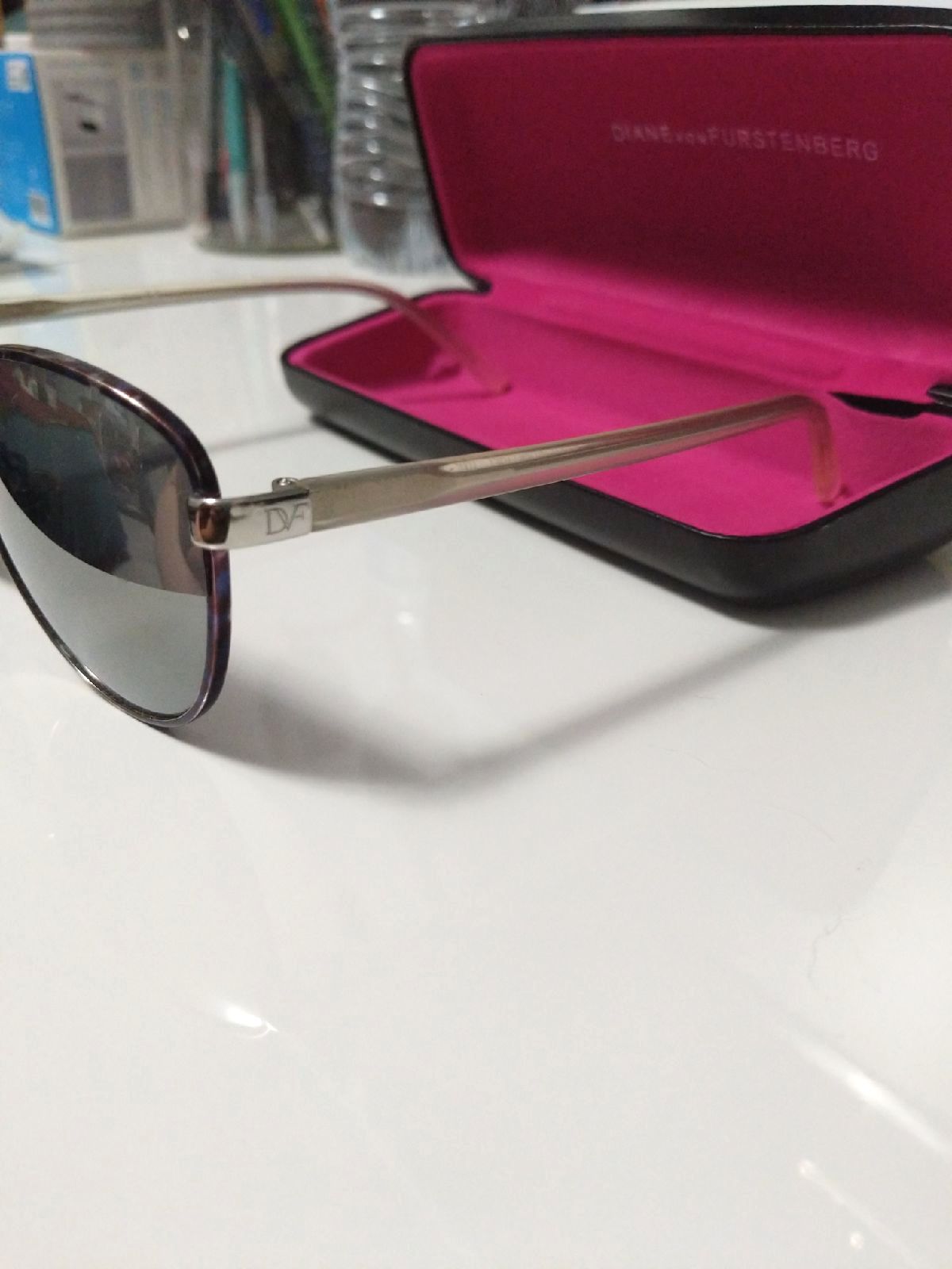 Diane Von Furstenberg Women's Oversize Soft Cateye