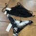 NWT L*SPACE Women's Shadow Palm bikini set medium