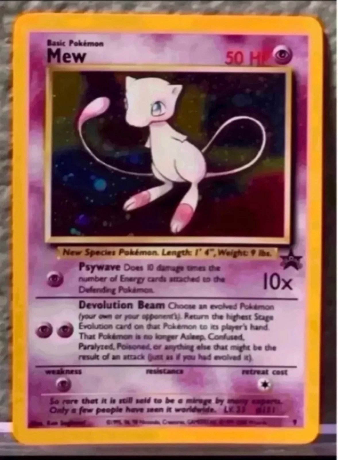 Mew Black Star Promo Holo