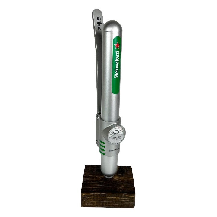 Heineken Beer Brew Lock System Keg Tap Handle Pull Knob Mancave Pub