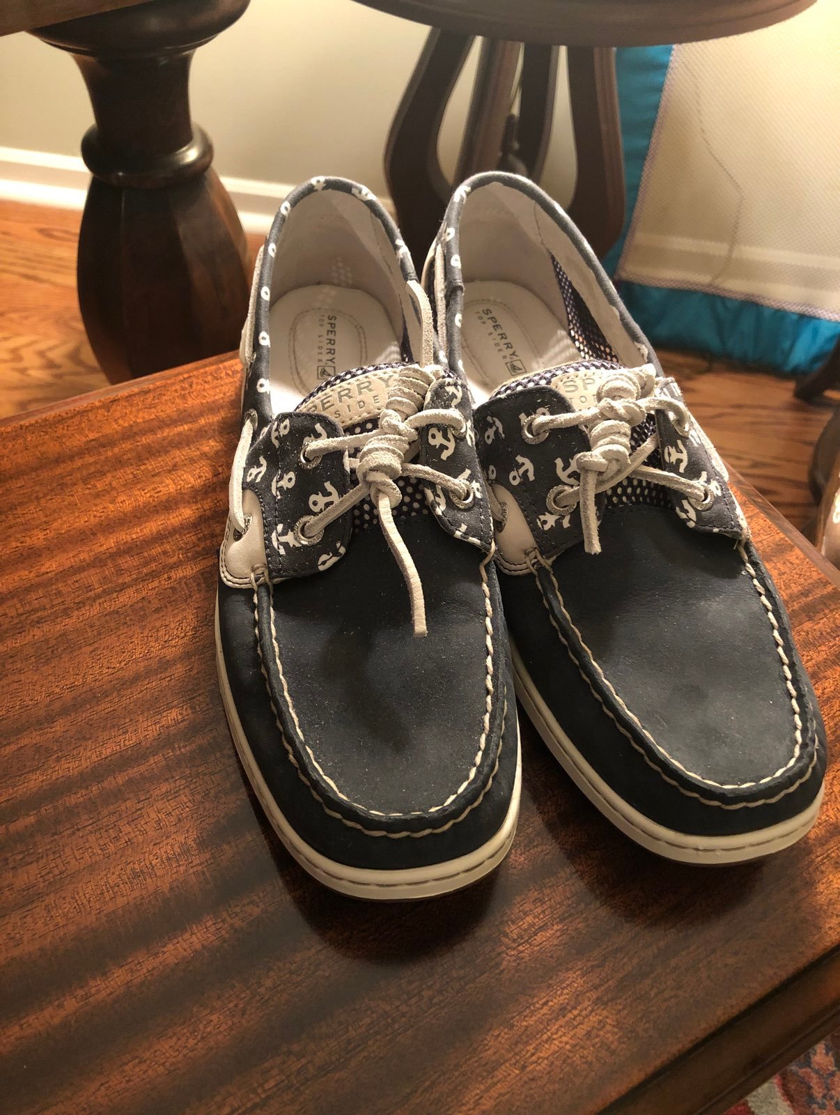 Sperry bluefish navy anchors boatshoes