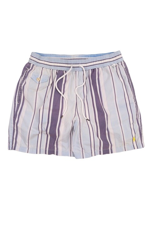 Men's POLO RALPH LAUREN Blue Striped Swim Shorts Size L
