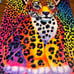 *NEW* Lisa Frank Inspired XXL Hunter Tiger Throw Blanket