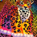 *NEW* Lisa Frank Inspired XXL Hunter Tiger Throw Blanket