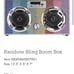 Rainbow bling boom box