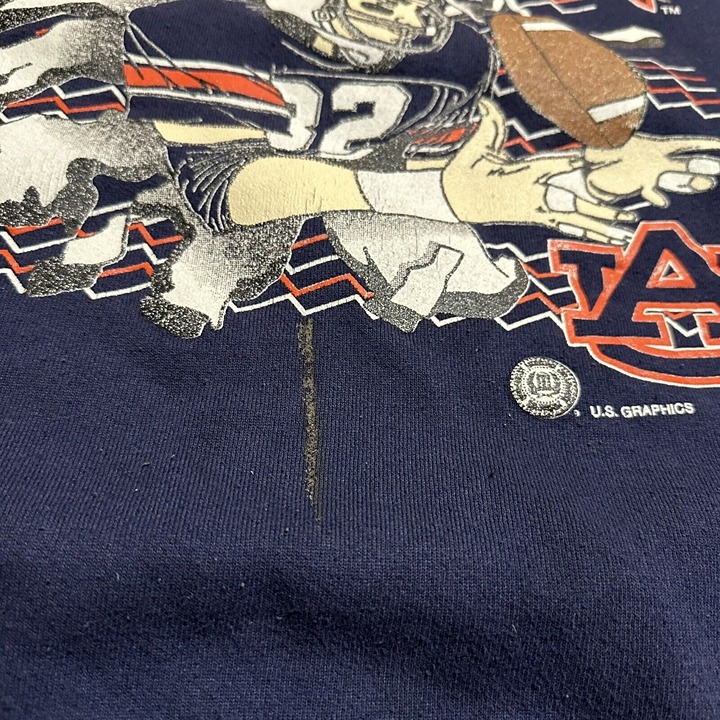 Vintage Auburn Tigers Allover Print Blue store Crewneck Sweatshirt Men’s L 90s