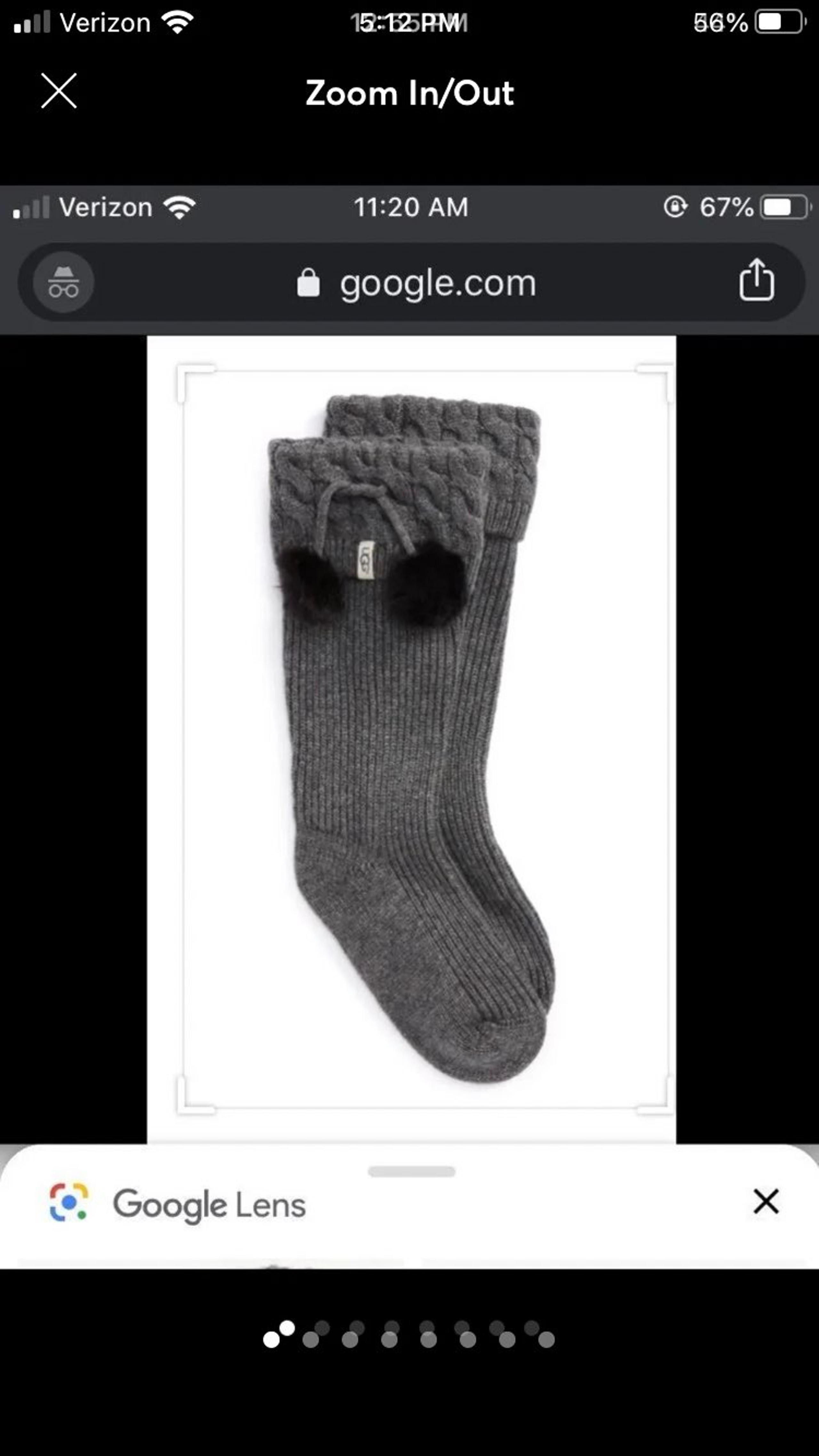 Ugg Women’s Rainboot Pom Pom short sock