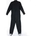 Vtg Doncaster Womens Jumpsuit Romper Wool Blend Black Stripe Snap Front 12