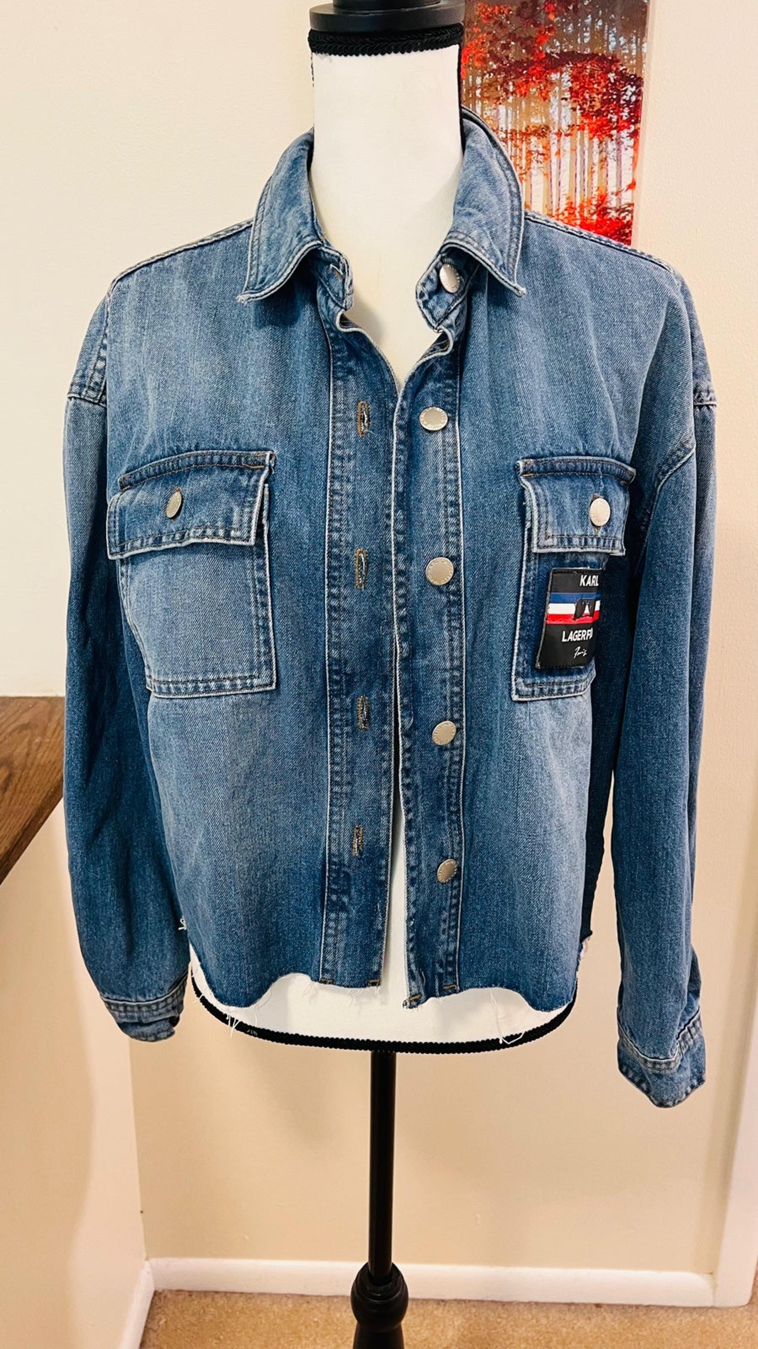 karl lagerfeld Ladies Jean Jacket Size M