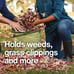 Collapsible Garden Bag with Heavy Duty Hardshell Bottom for Yard